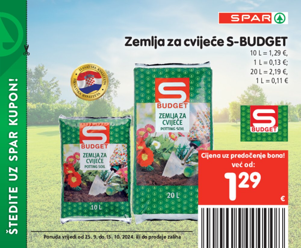 SPAR katalog pogodnosti 25.09.-15.10.2024..