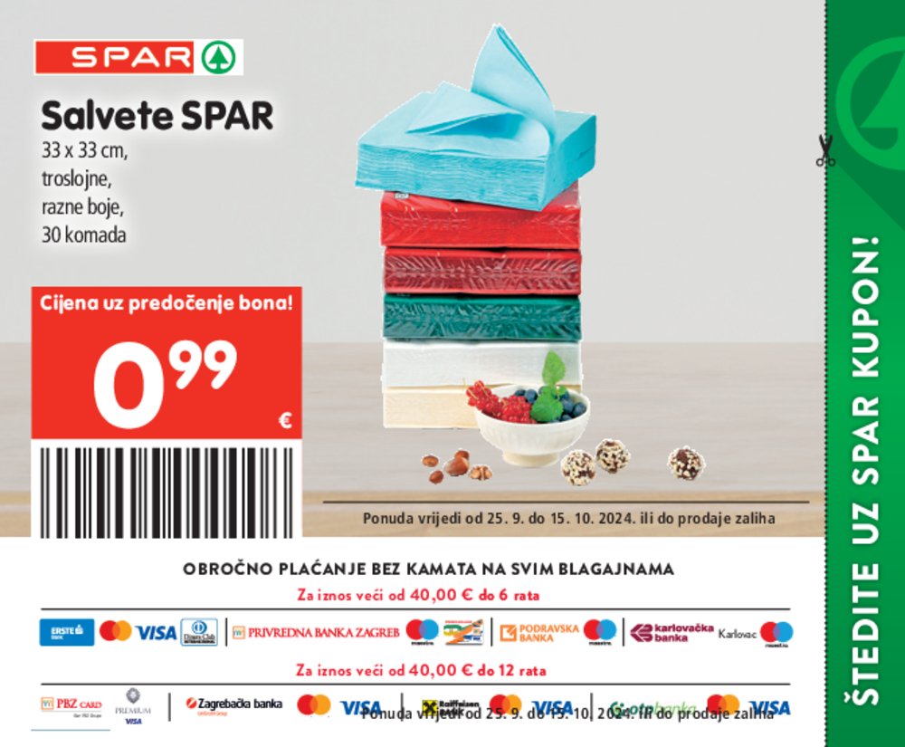 SPAR katalog pogodnosti 25.09.-15.10.2024..