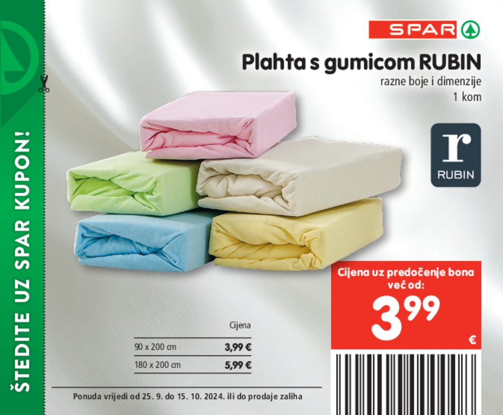 SPAR katalog pogodnosti 25.09.-15.10.2024..