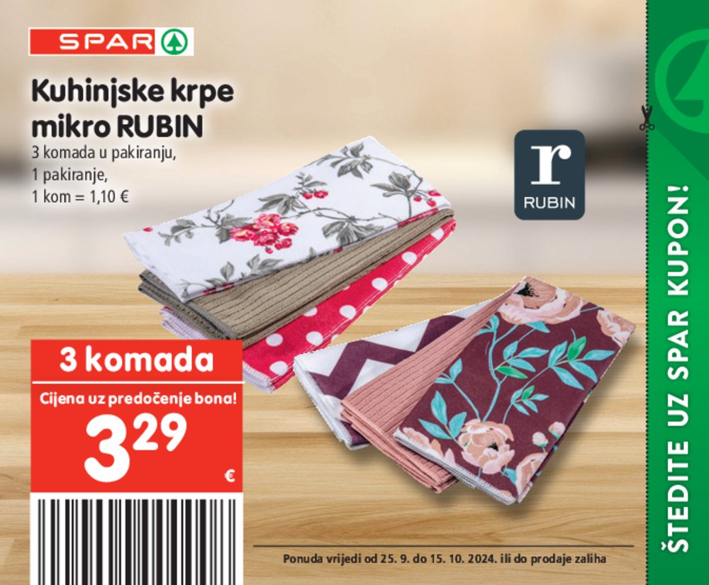 SPAR katalog pogodnosti 25.09.-15.10.2024..