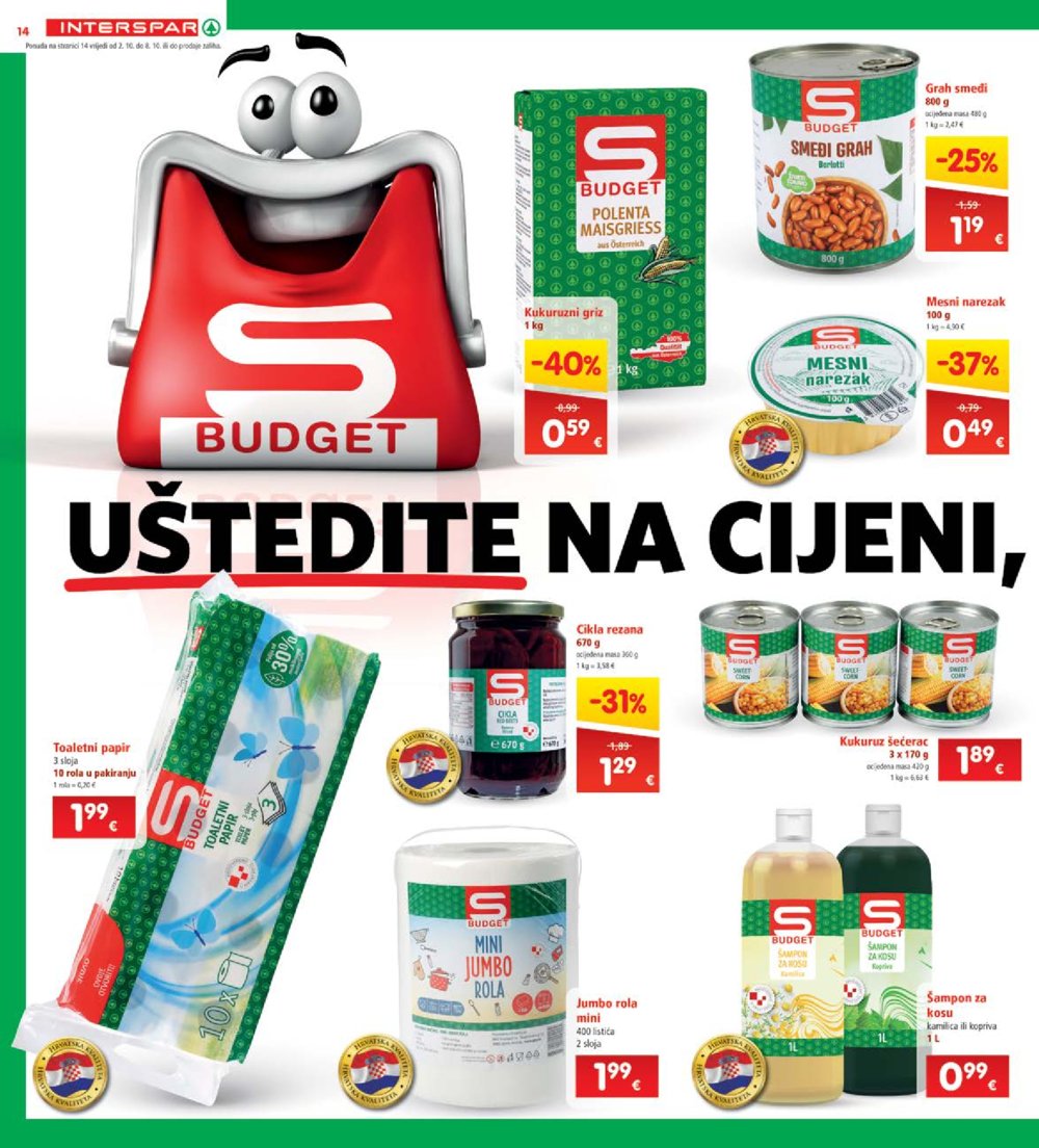 INTERSPAR katalog Akcija 02.10.-08.10.2024.