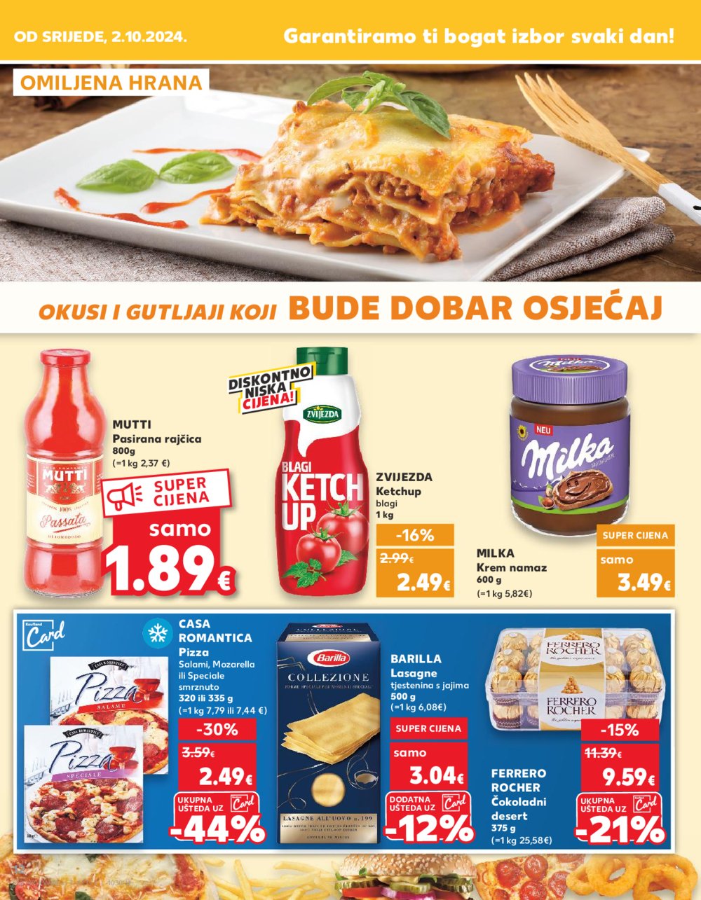 Kaufland katalog Akcija 02.10.-08.10.2024. Odabrane poslovnice