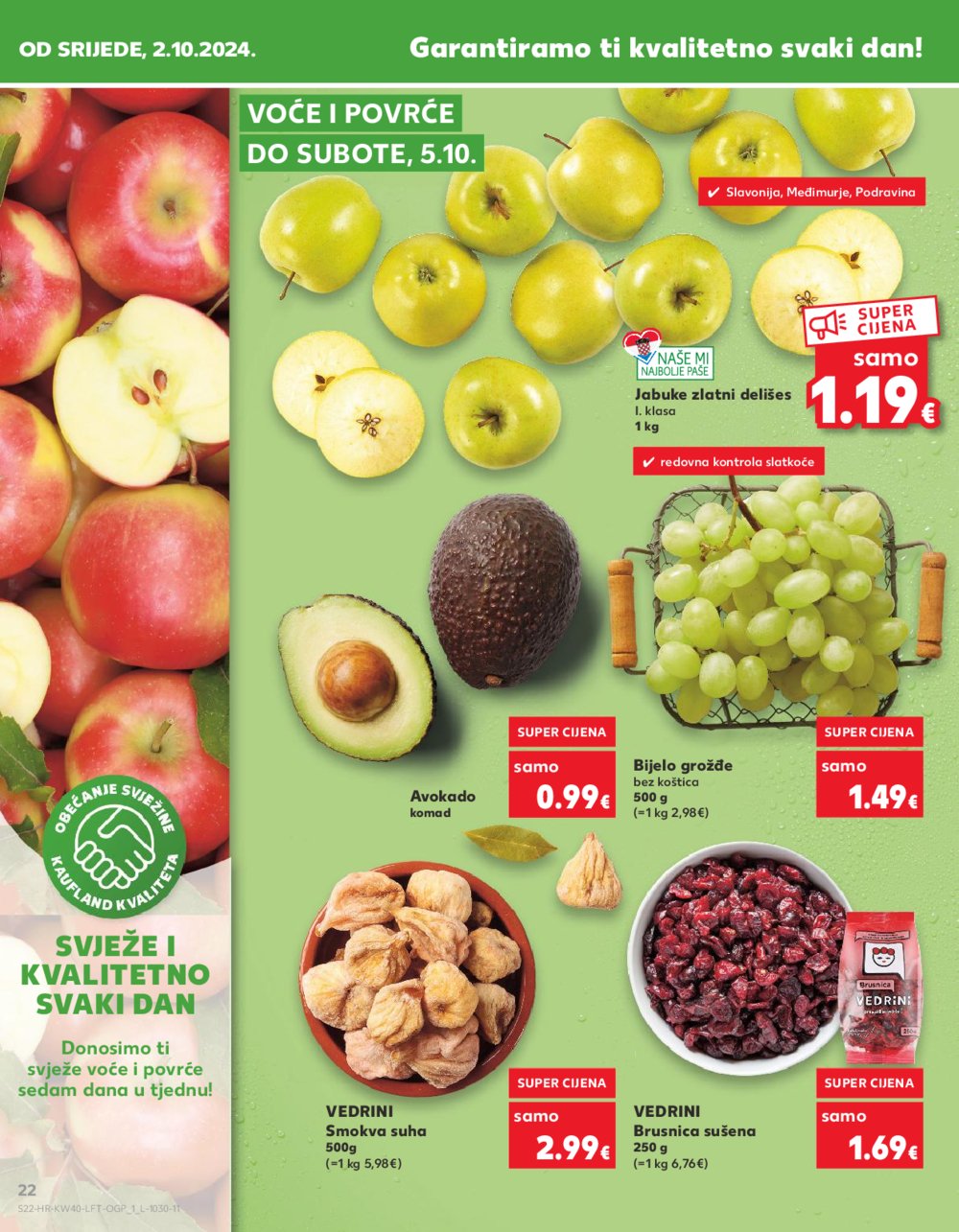 Kaufland katalog Akcija 02.10.-08.10.2024. Odabrane poslovnice