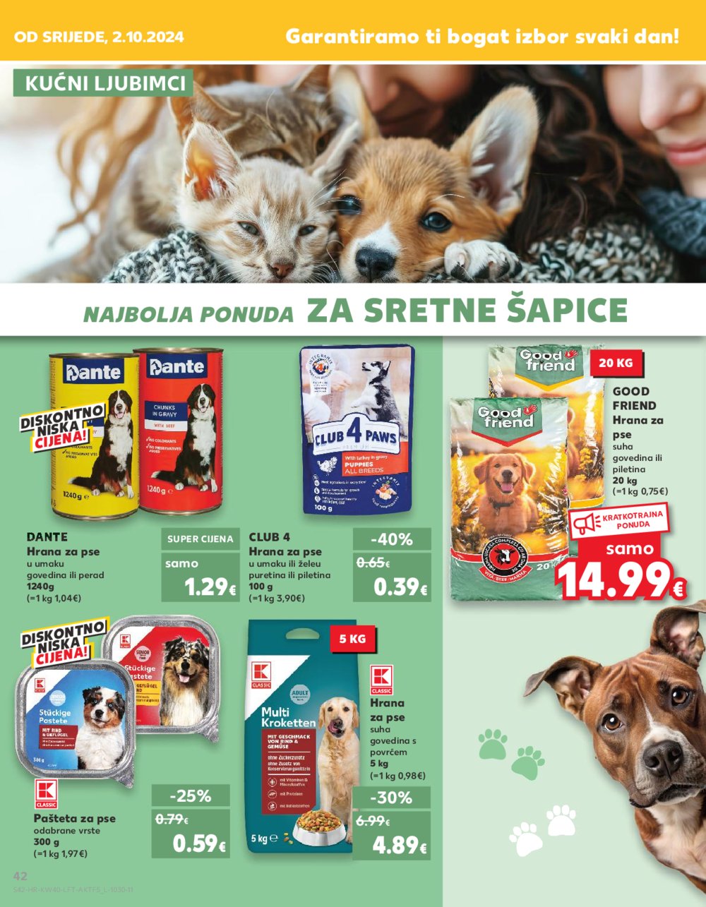 Kaufland katalog Akcija 02.10.-08.10.2024. Odabrane poslovnice