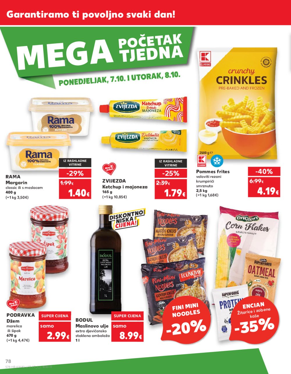 Kaufland katalog Akcija 02.10.-08.10.2024. Odabrane poslovnice