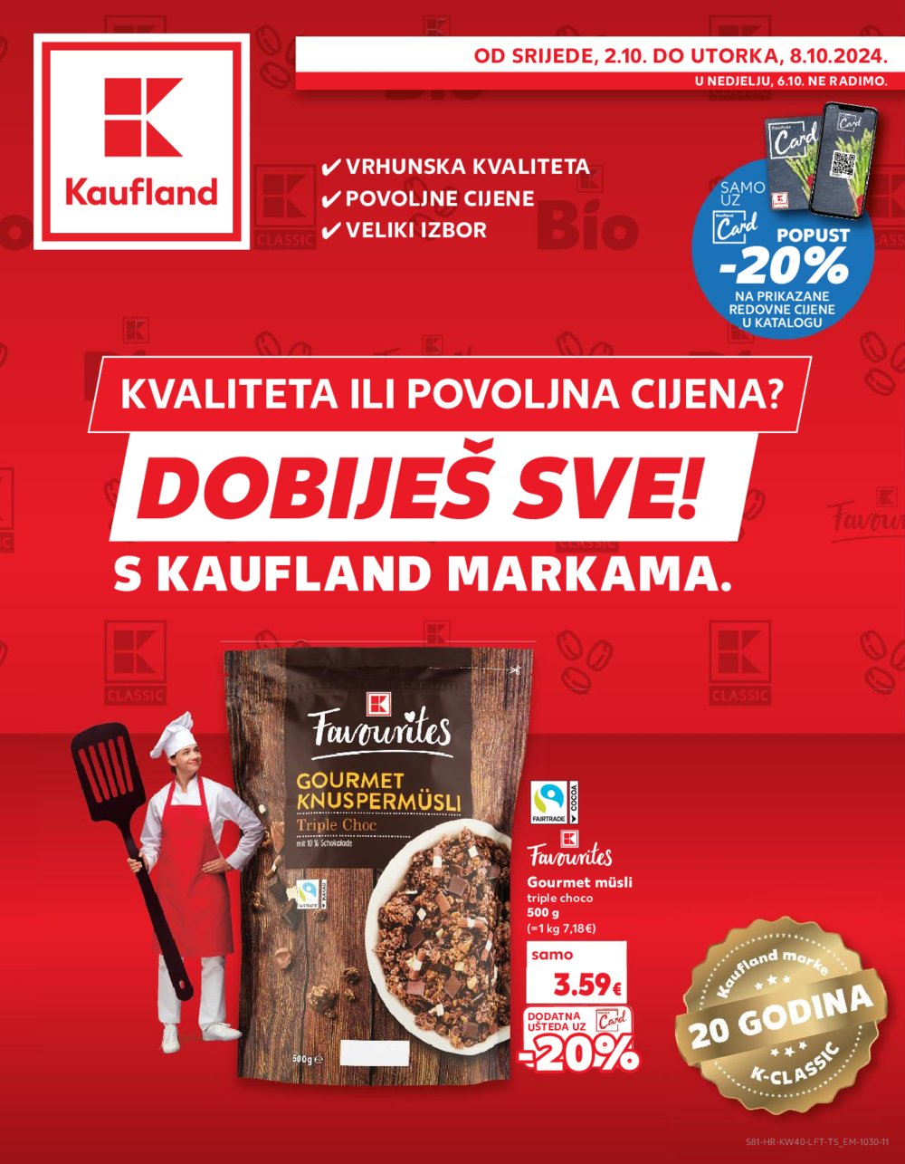 Kaufland katalog Akcija 02.10.-08.10.2024. Odabrane poslovnice