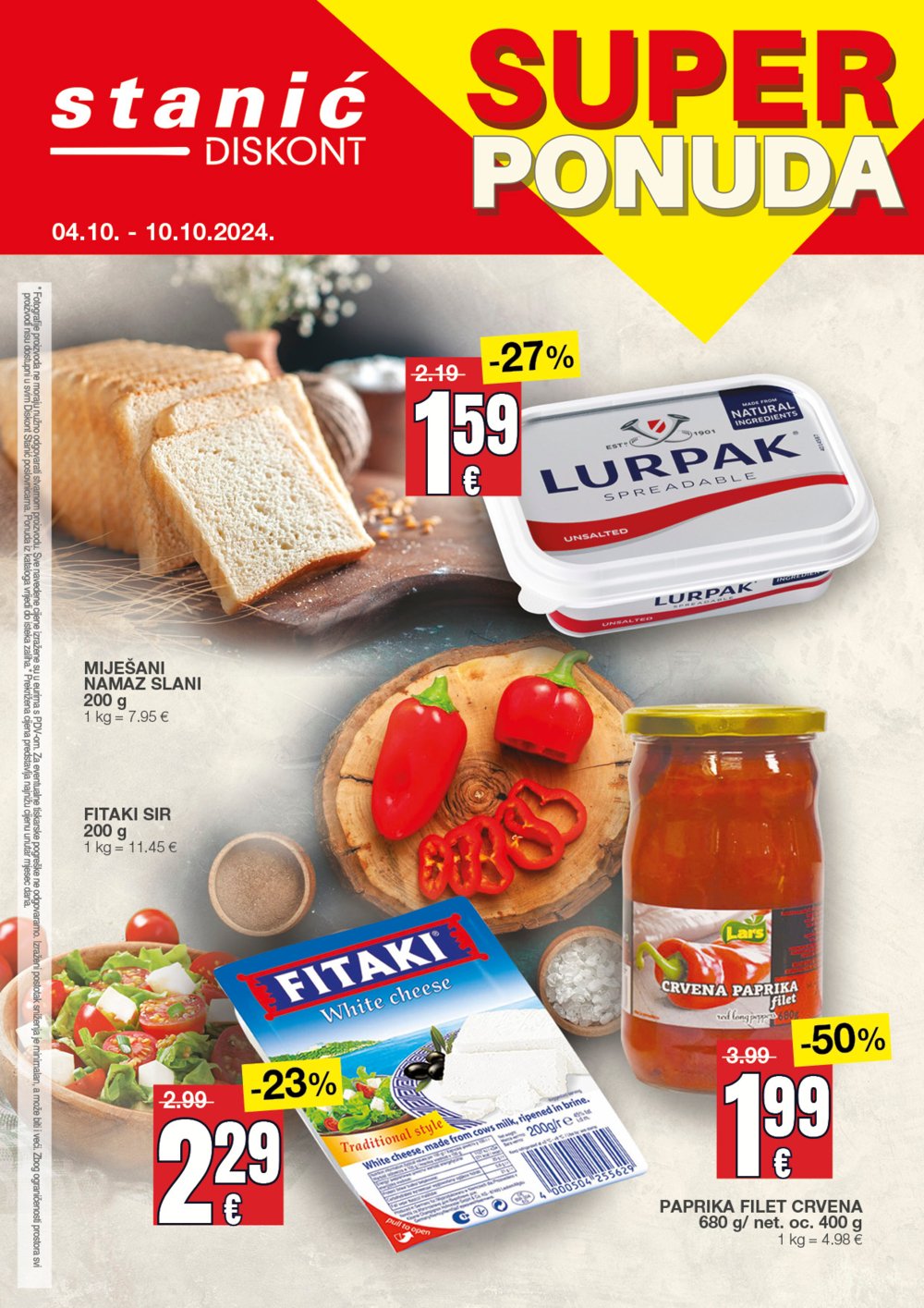 Diskont Stanić mini katalog 04.10.-10.10.2024.