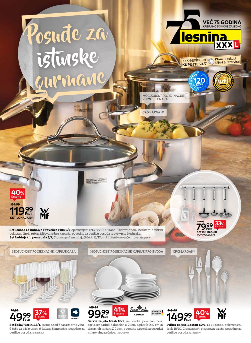 Lesnina katalog Posuđe 01.10.-31.10.2024. 