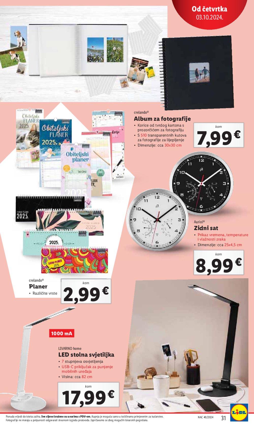 Lidl katalog Super ponuda od četvrtka 03.10.-06.10.2024.