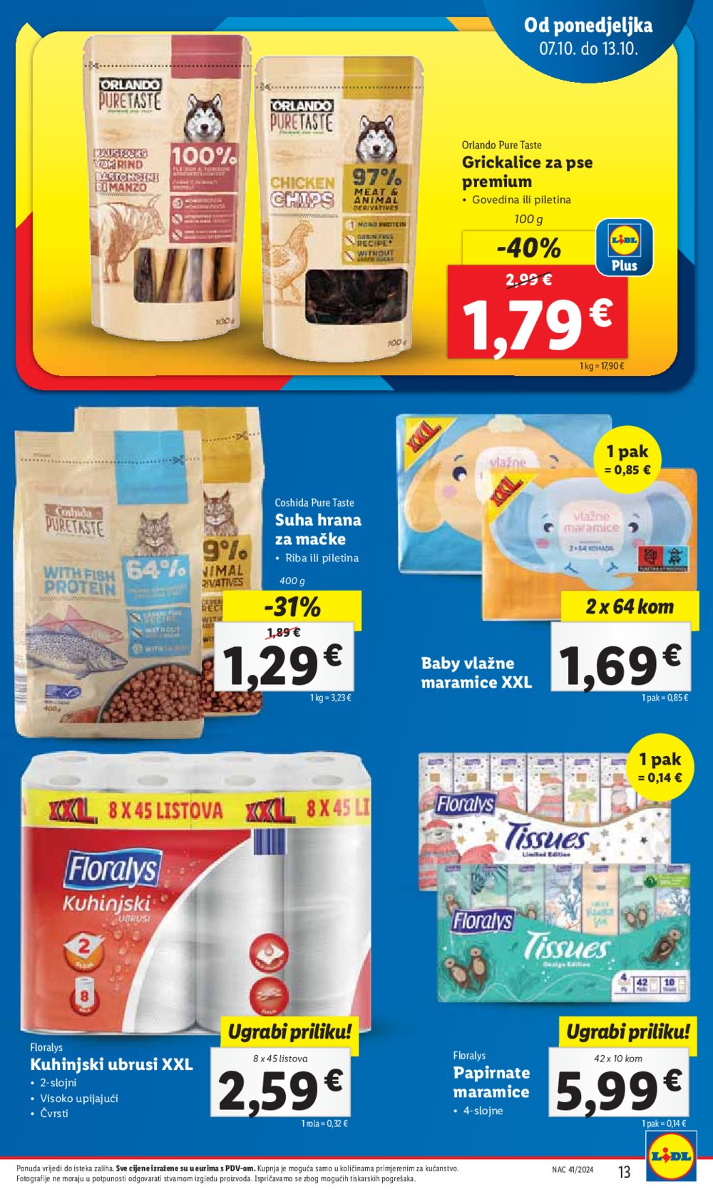 Lidl katalog Super ponuda od ponedjeljka 07.10.-13.10.2024.