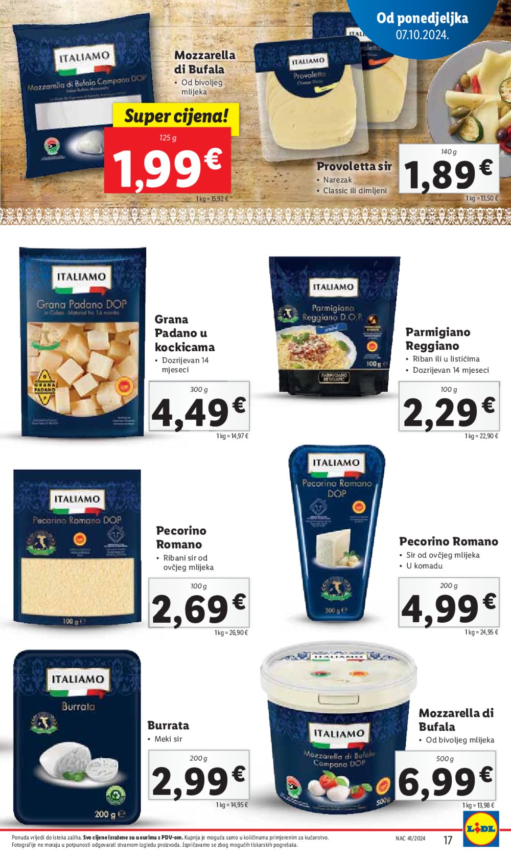 Lidl katalog Super ponuda od ponedjeljka 07.10.-13.10.2024.