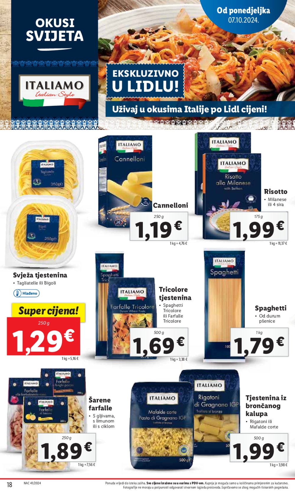 Lidl katalog Super ponuda od ponedjeljka 07.10.-13.10.2024.