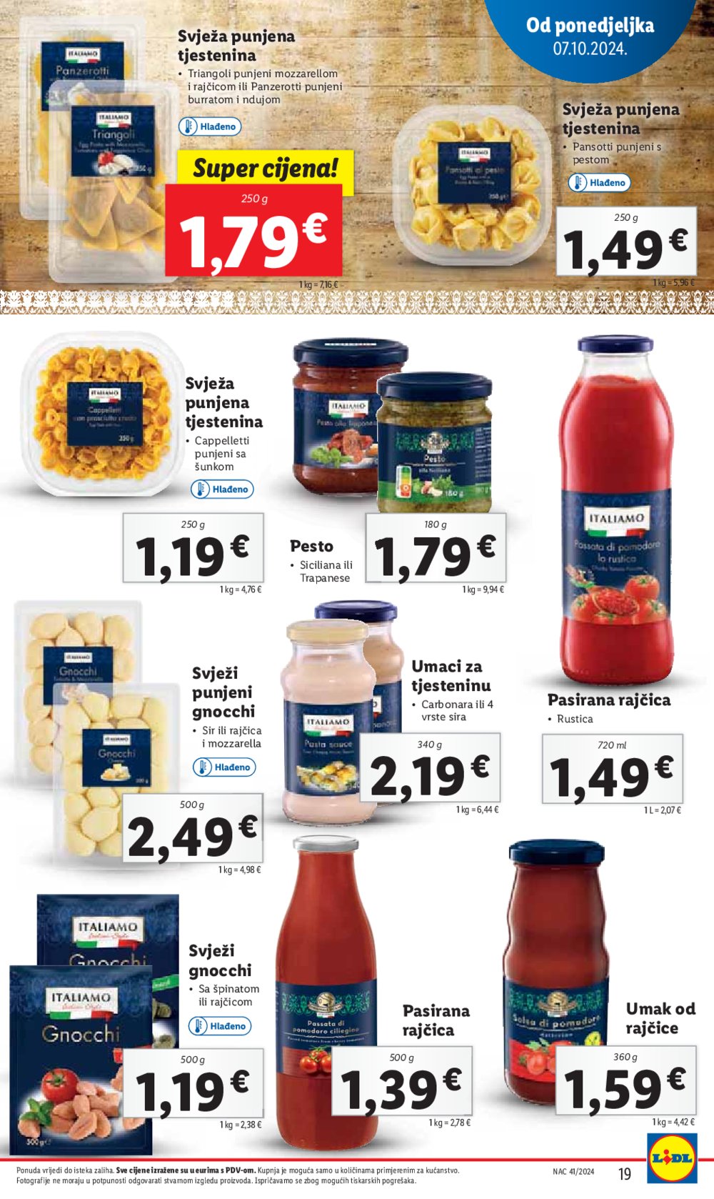 Lidl katalog Super ponuda od ponedjeljka 07.10.-13.10.2024.