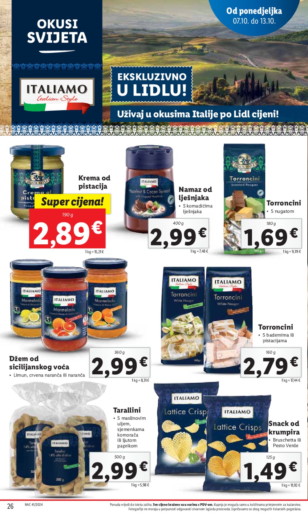 Lidl katalog Super ponuda od ponedjeljka 07.10.-13.10.2024.