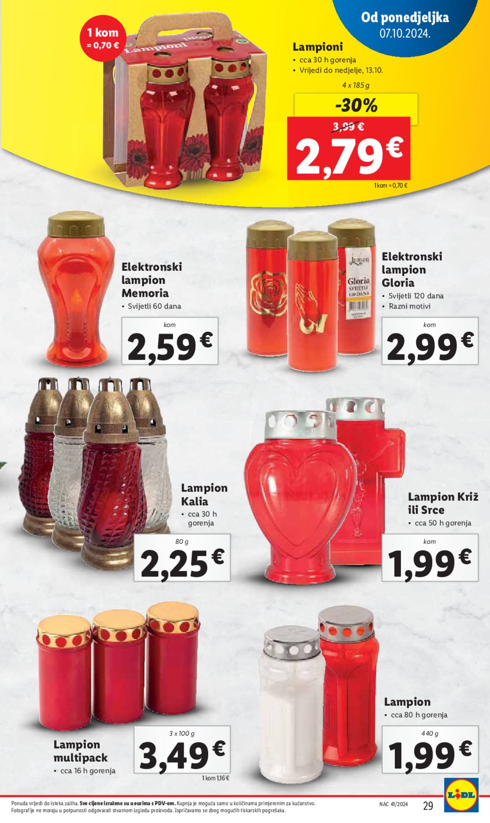 Lidl katalog Super ponuda od ponedjeljka 07.10.-13.10.2024.