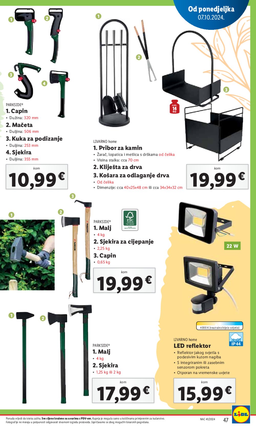 Lidl katalog Super ponuda od ponedjeljka 07.10.-13.10.2024.