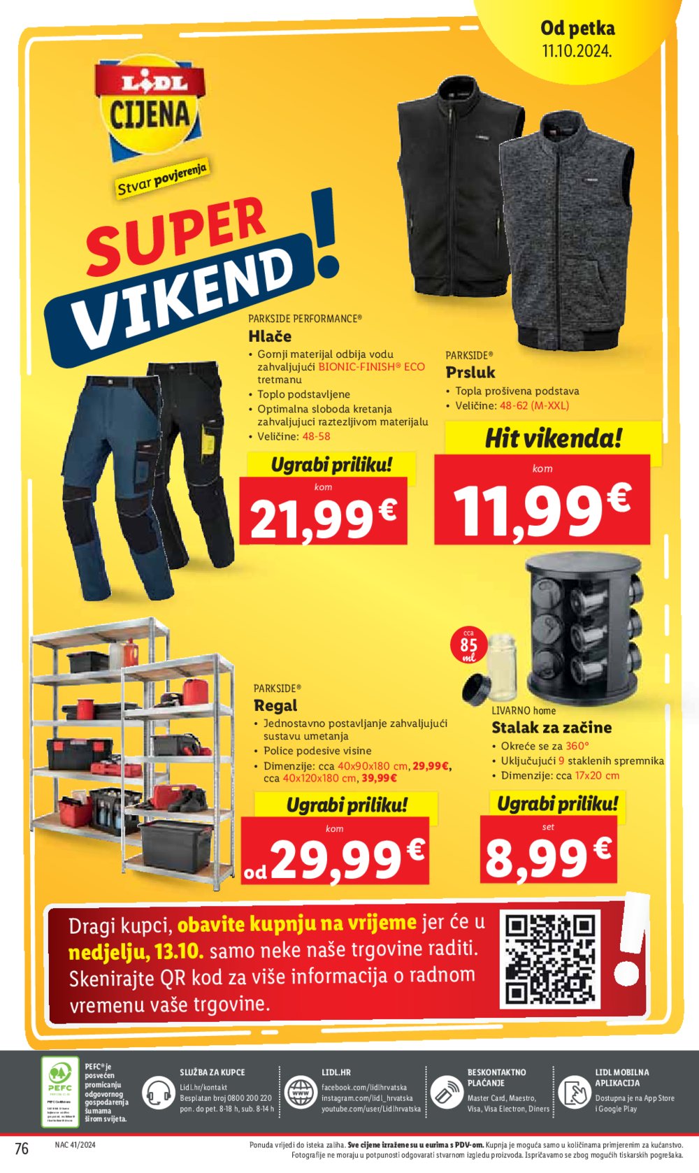 Lidl katalog Super ponuda od ponedjeljka 07.10.-13.10.2024.