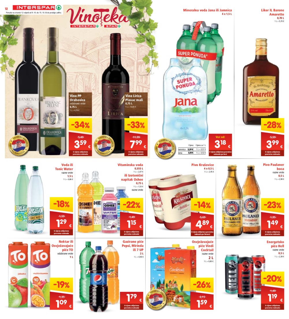 INTERSPAR katalog Akcija 09.10.-15.10.2024.