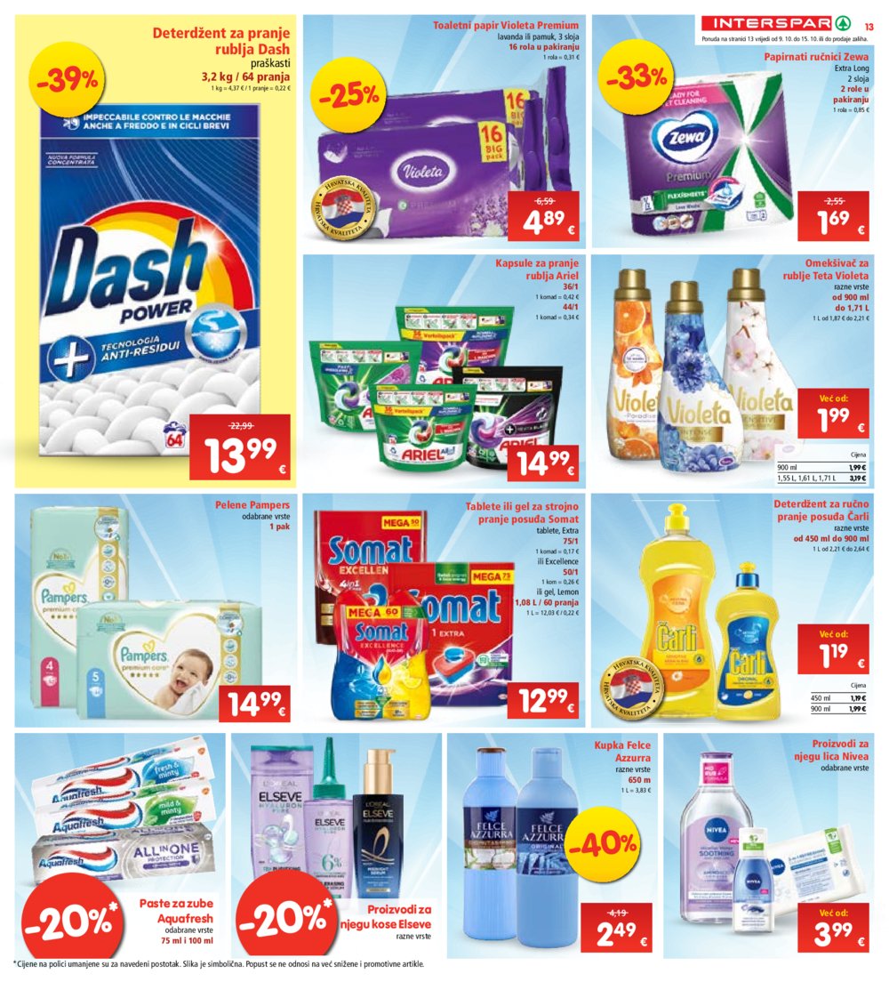 INTERSPAR katalog Akcija 09.10.-15.10.2024.