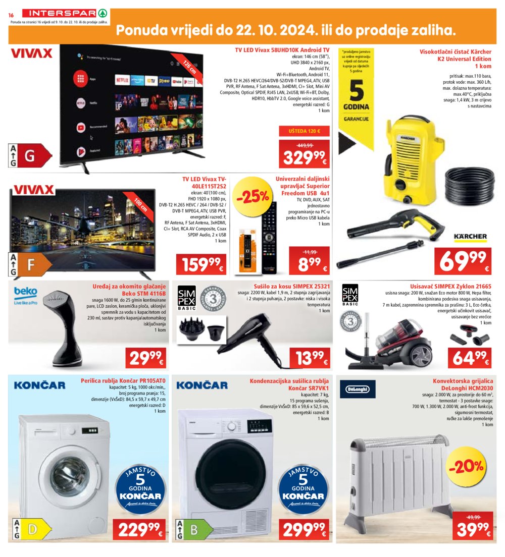 INTERSPAR katalog Akcija 09.10.-15.10.2024.