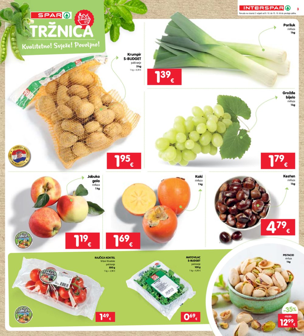 INTERSPAR katalog Akcija 09.10.-15.10.2024.