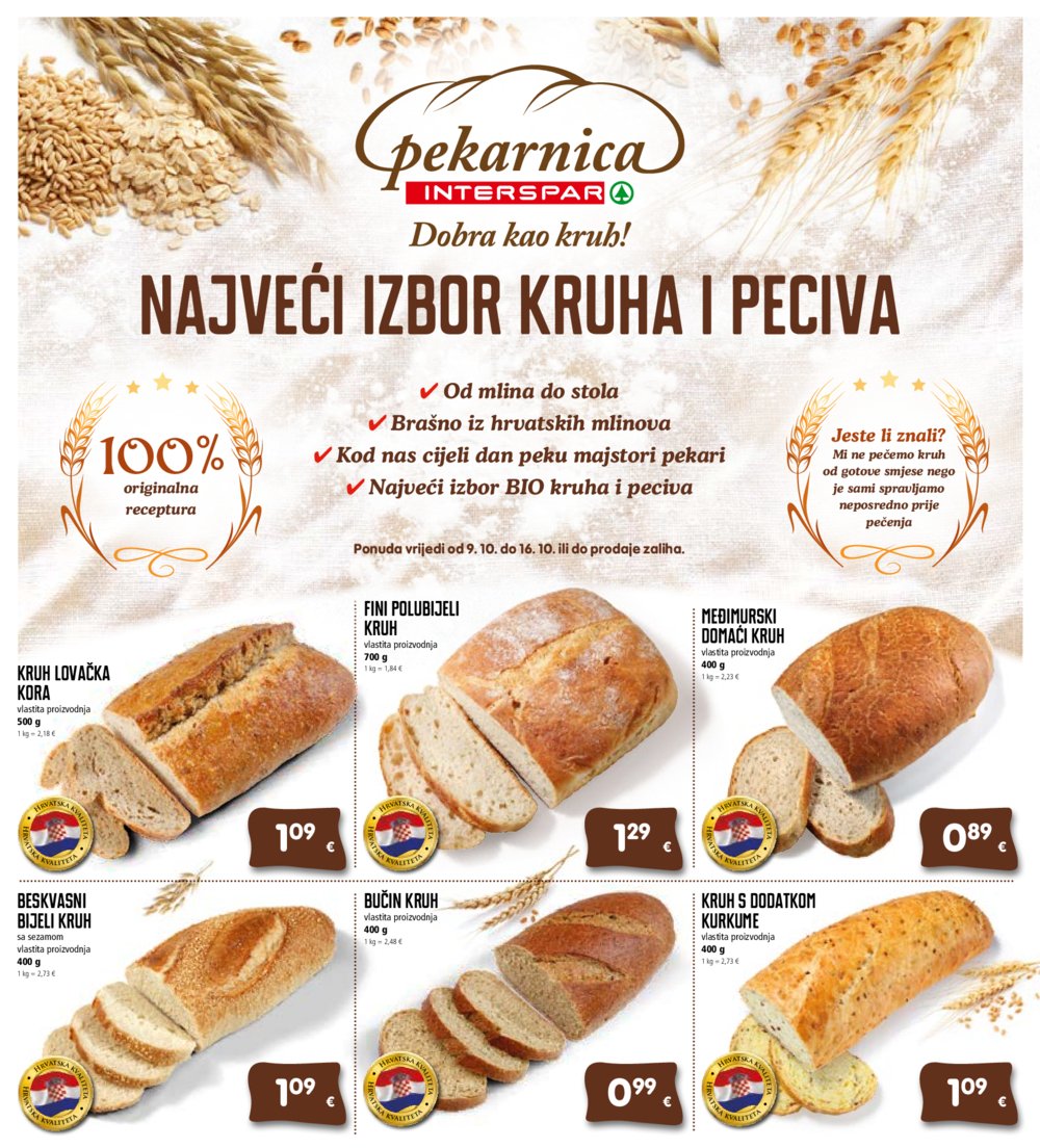 INTERSPAR katalog Akcija 09.10.-15.10.2024.