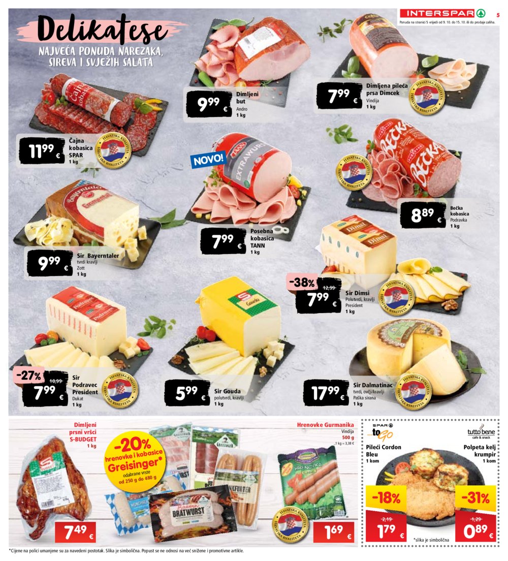 INTERSPAR katalog Akcija 09.10.-15.10.2024.