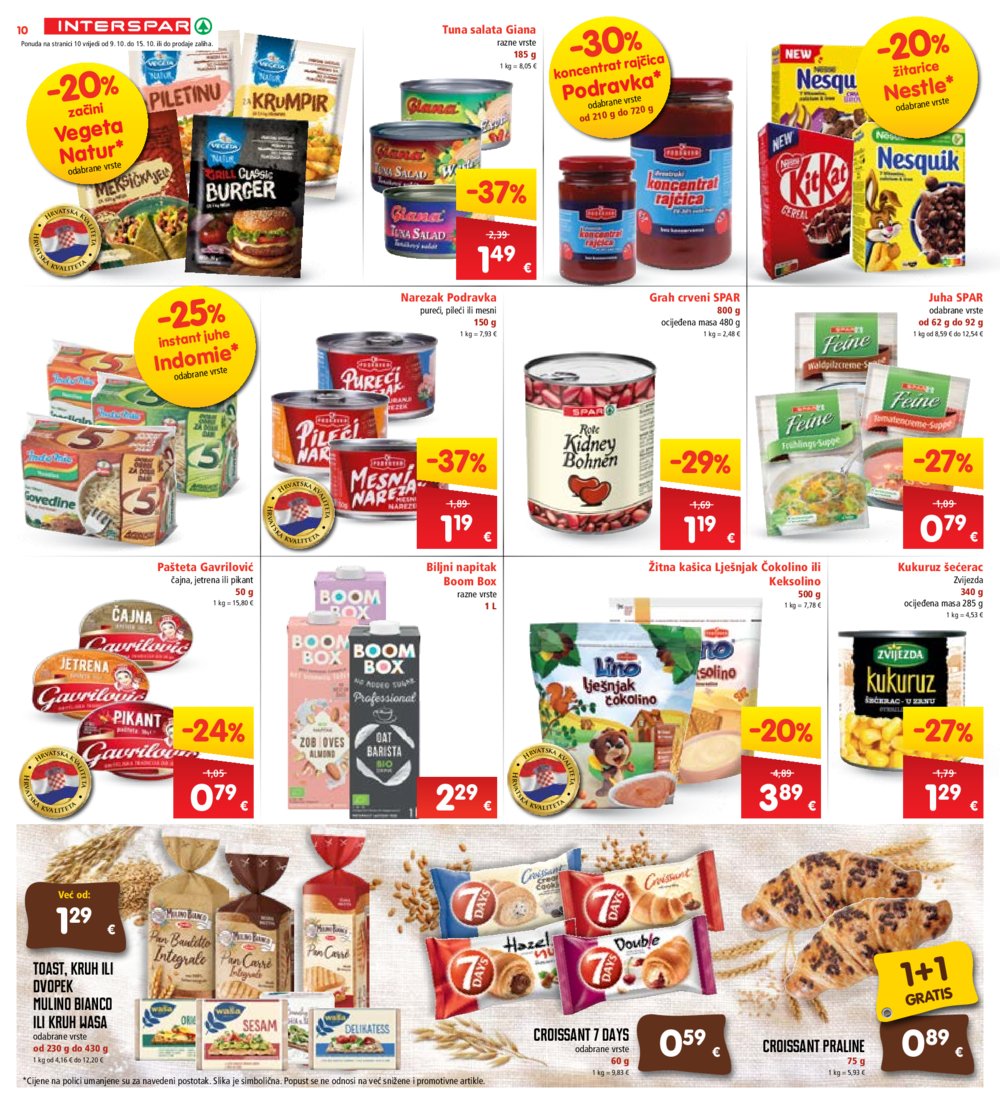 INTERSPAR katalog Akcija 09.10.-15.10.2024.