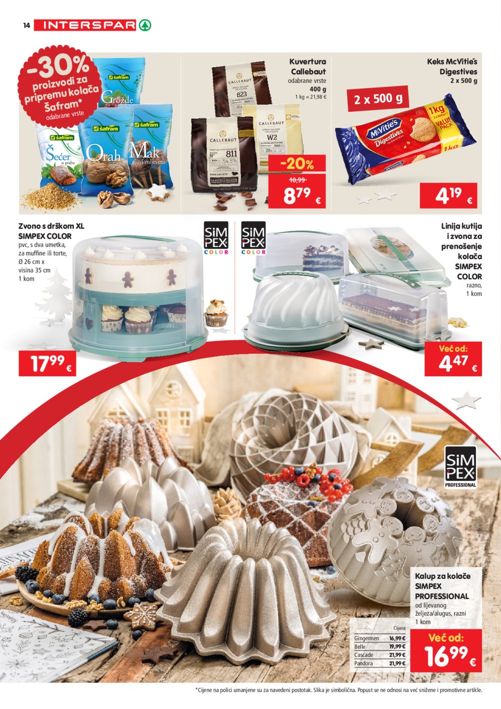 INTERSPAR katalog Pečenje kolača 09.10.2024.-07.01.2025.