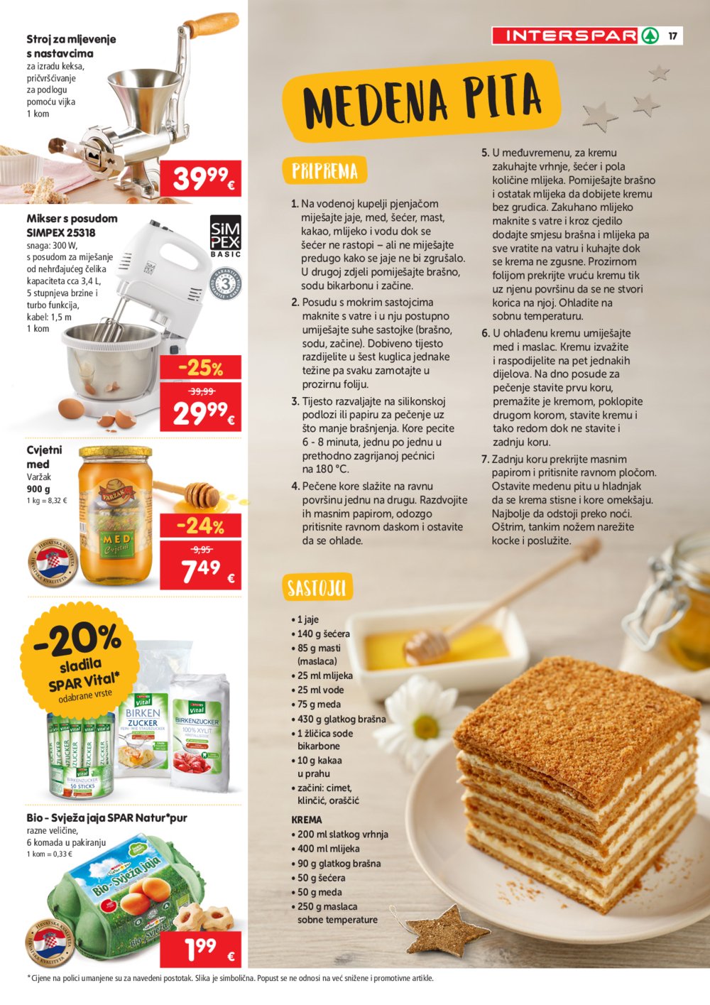 INTERSPAR katalog Pečenje kolača 09.10.2024.-07.01.2025.