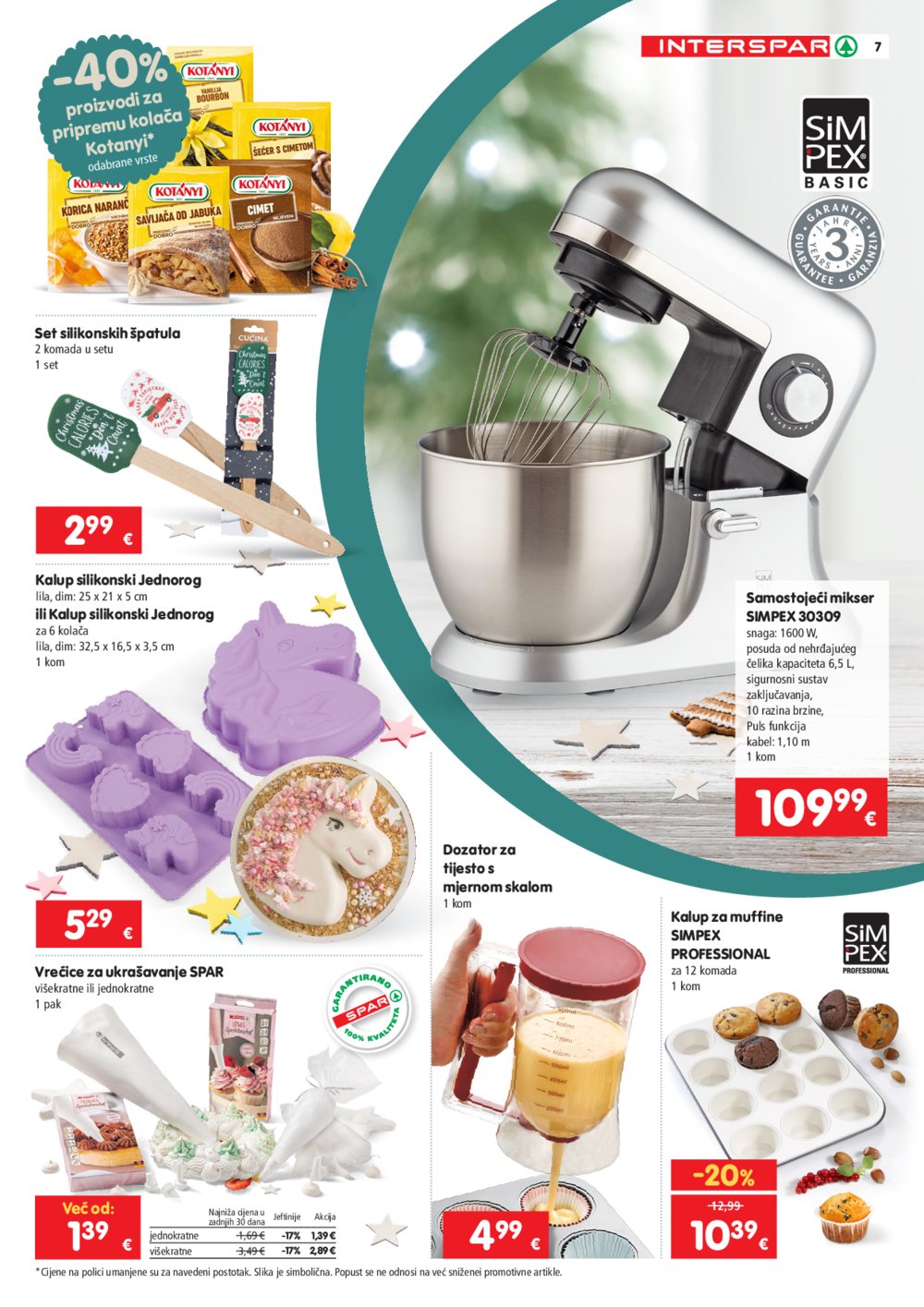 INTERSPAR katalog Pečenje kolača 09.10.2024.-07.01.2025.