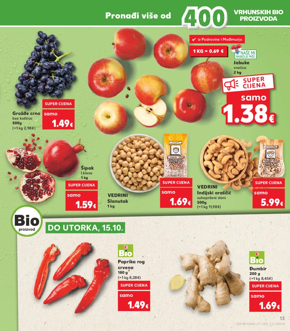 Kaufland katalog Akcija 09.10.-15.10.2024. Dugo Selo i Virovitica