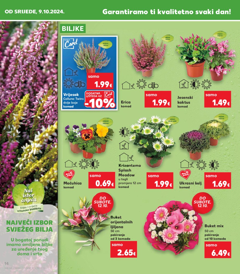 Kaufland katalog Akcija 09.10.-15.10.2024. Dugo Selo i Virovitica