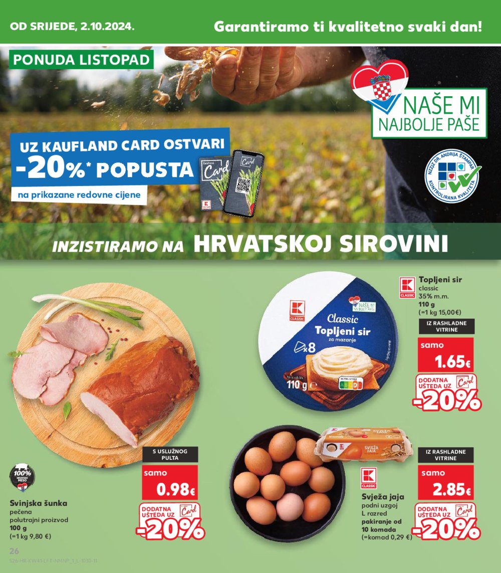 Kaufland katalog Akcija 09.10.-15.10.2024. Dugo Selo i Virovitica