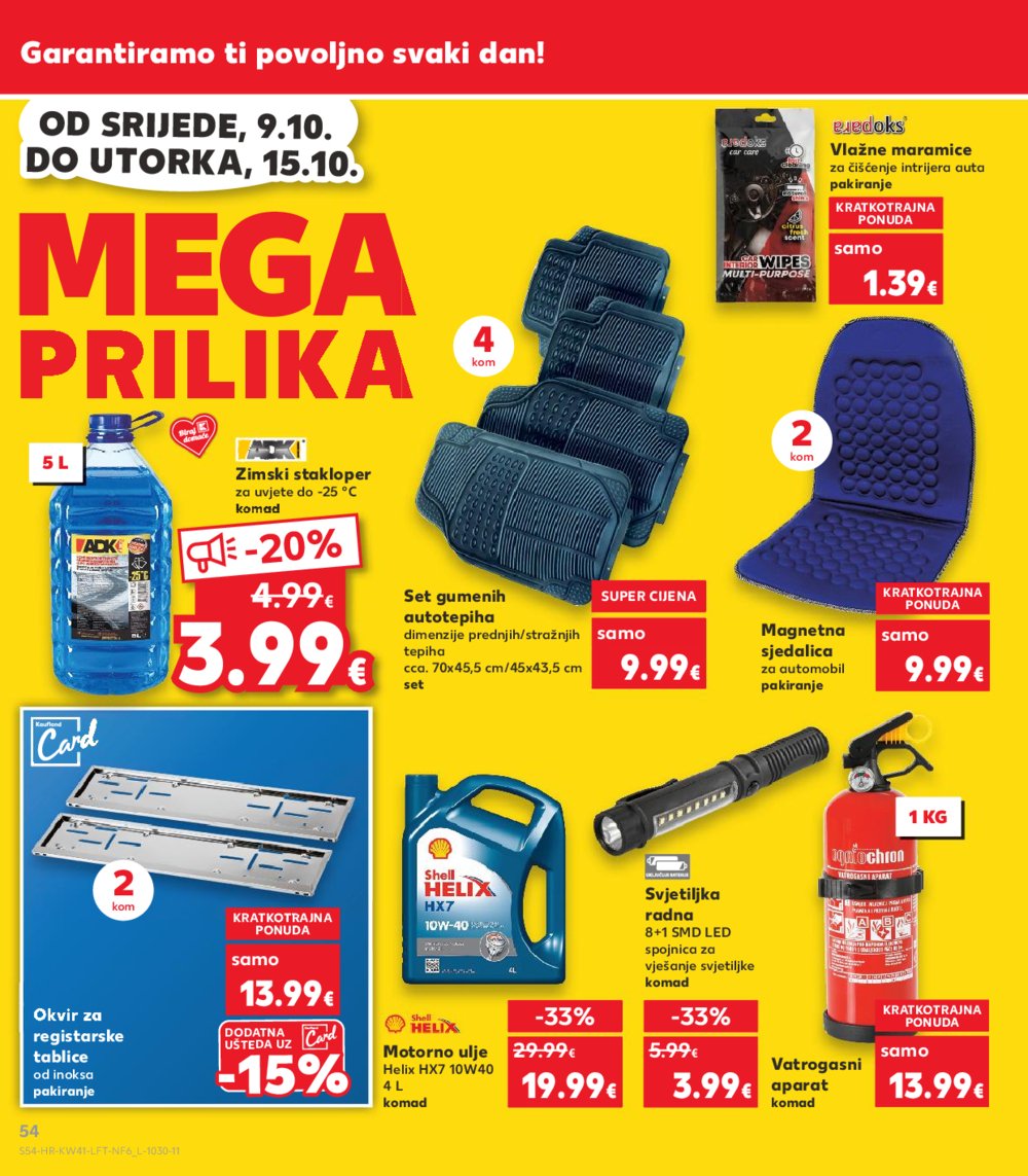 Kaufland katalog Akcija 09.10.-15.10.2024. Dugo Selo i Virovitica