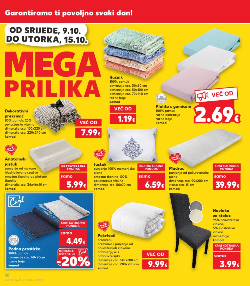 Kaufland katalog Akcija 09.10.-15.10.2024. Dugo Selo i Virovitica