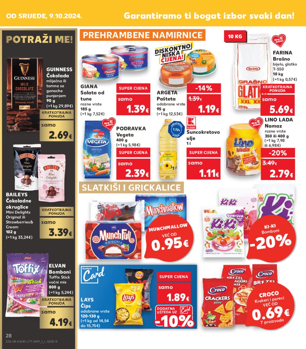 Kaufland katalog Akcija 09.10.-15.10.2024. Dugo Selo i Virovitica