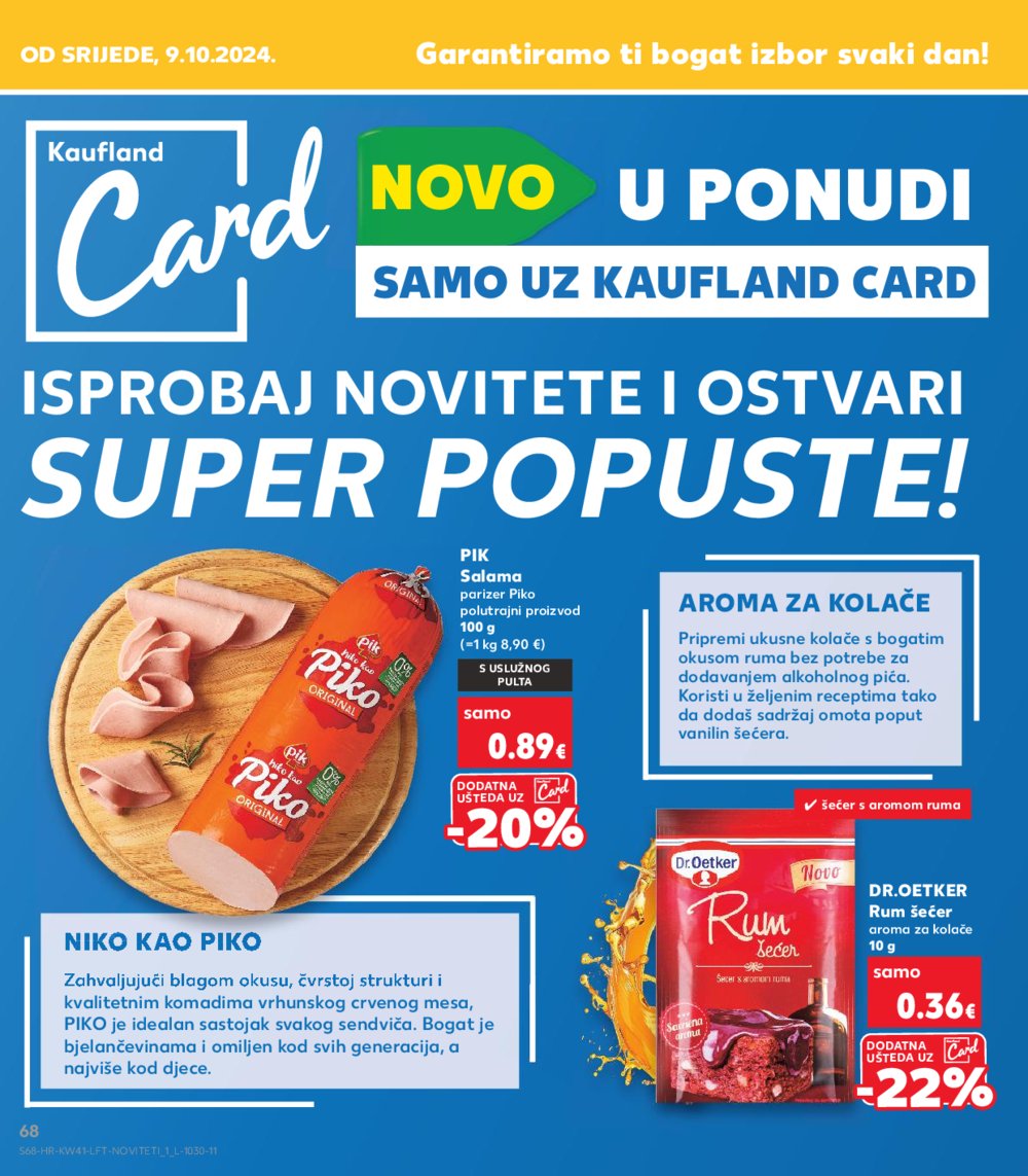 Kaufland katalog Akcija 09.10.-15.10.2024. Dugo Selo i Virovitica