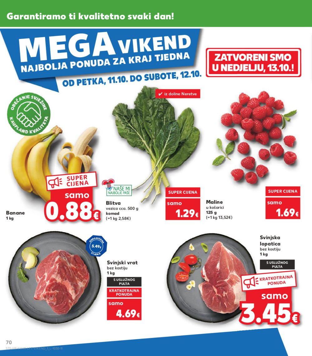 Kaufland katalog Akcija 09.10.-15.10.2024. Dugo Selo i Virovitica