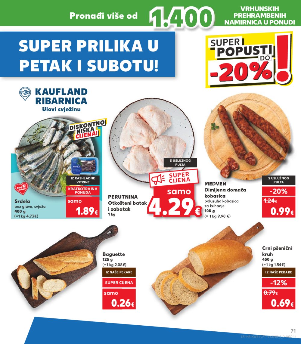 Kaufland katalog Akcija 09.10.-15.10.2024. Dugo Selo i Virovitica