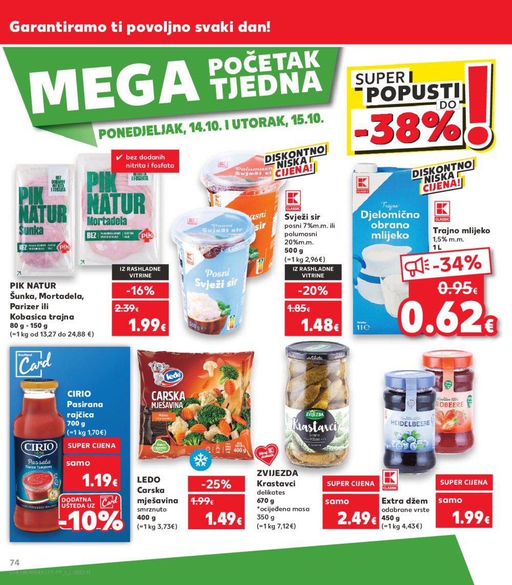 Kaufland katalog Akcija 09.10.-15.10.2024. Dugo Selo i Virovitica