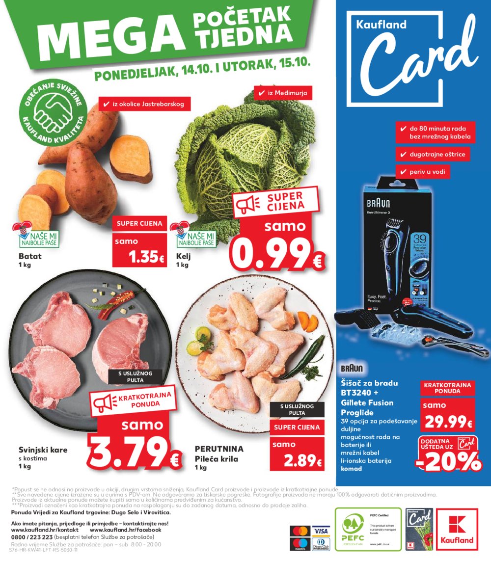 Kaufland katalog Akcija 09.10.-15.10.2024. Dugo Selo i Virovitica