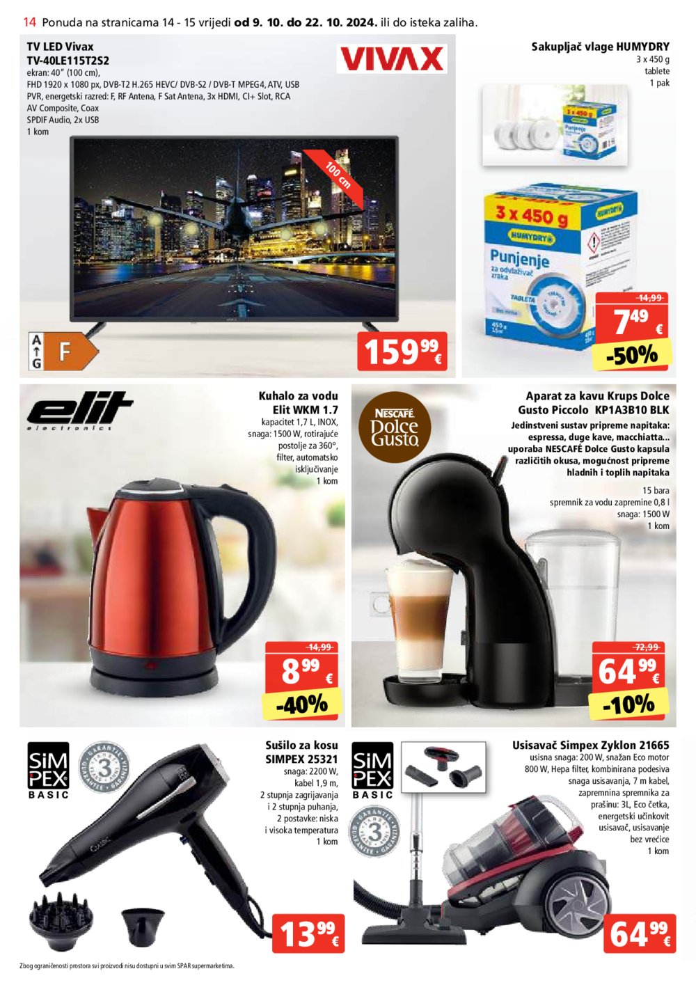 SPAR katalog Akcija 09.10.-15.10.2024.