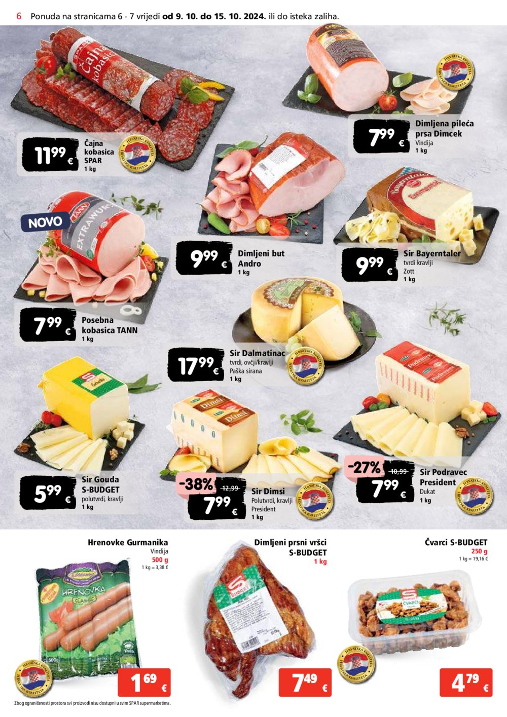 SPAR katalog Akcija 09.10.-15.10.2024.