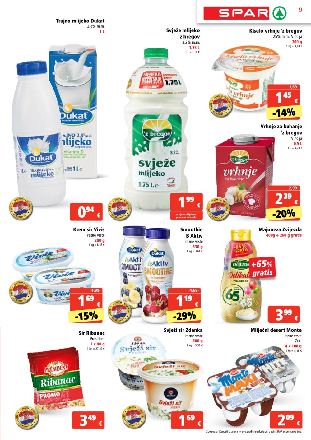 SPAR katalog Akcija 09.10.-15.10.2024.