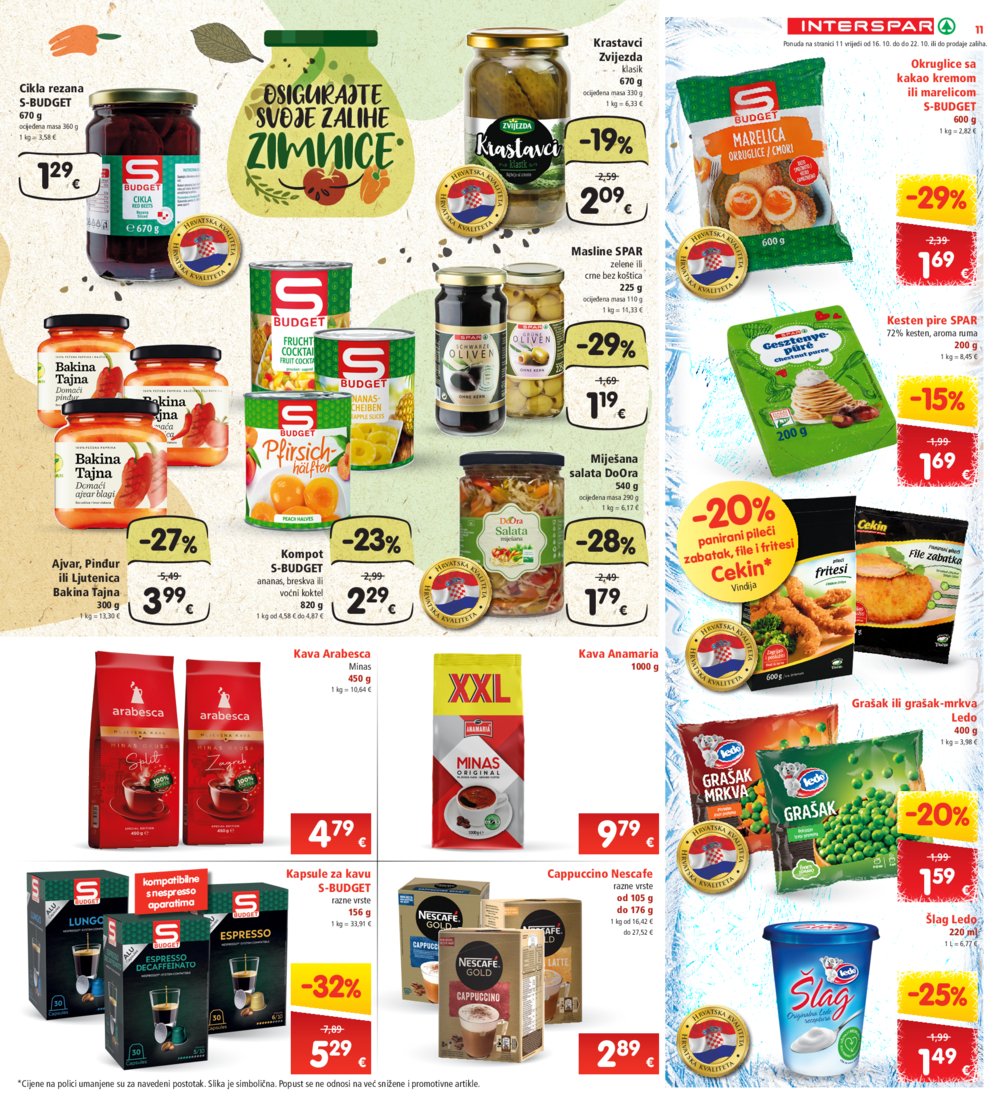 INTERSPAR katalog Akcija 16.10.-22.10.2024.