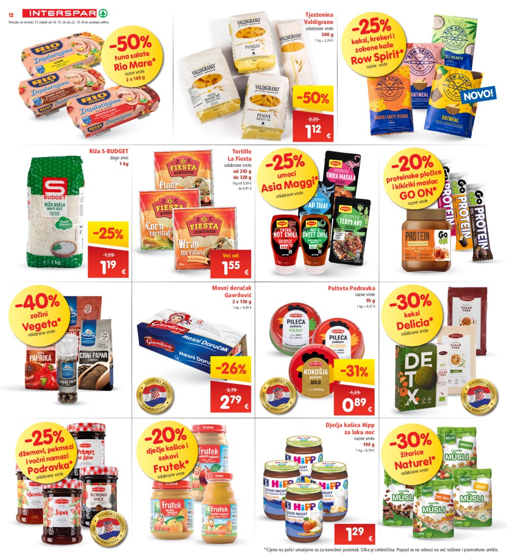 INTERSPAR katalog Akcija 16.10.-22.10.2024.