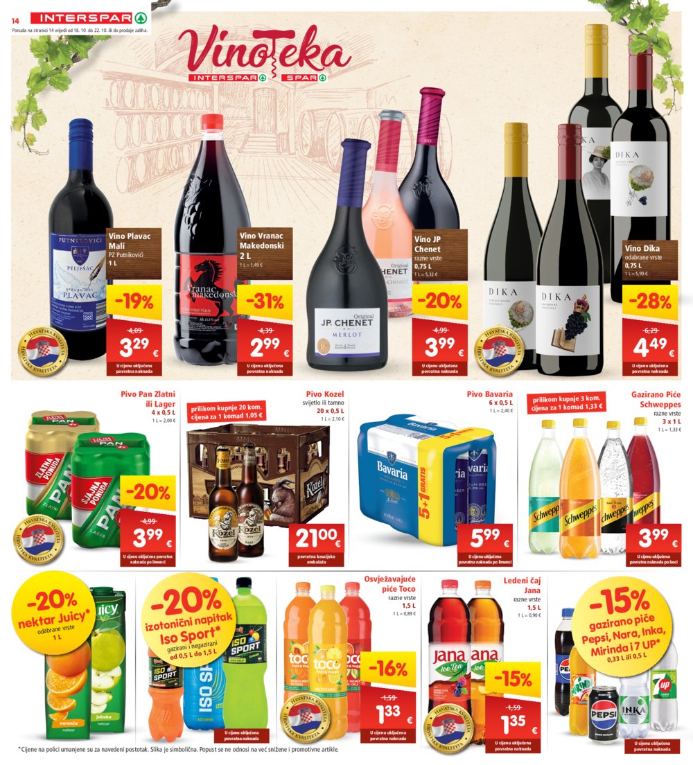 INTERSPAR katalog Akcija 16.10.-22.10.2024.