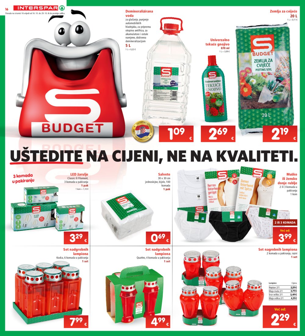 INTERSPAR katalog Akcija 16.10.-22.10.2024.