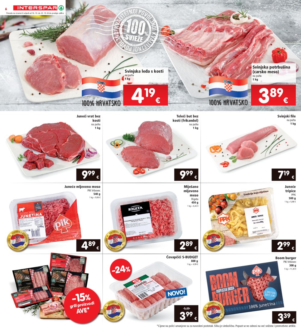 INTERSPAR katalog Akcija 16.10.-22.10.2024.